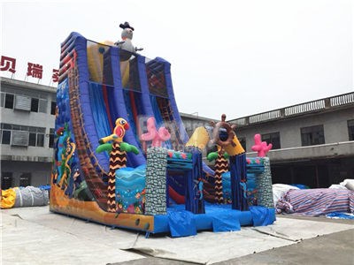 New Design Sea World Kids Inflatable Slide Price  BY-DS-097